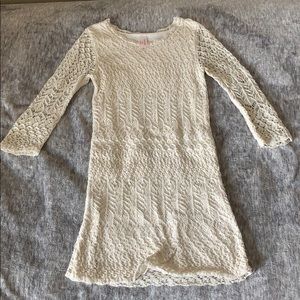 White/cream sparkly gold dressy or little girls